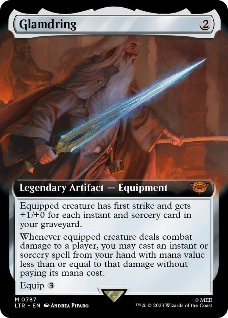 Image for Glamdring (Extended Art) (Surge Foil) (787) [Universes Beyond: The Lord of the Rings: Tales of Middle-earth] - Magic: The Gathering