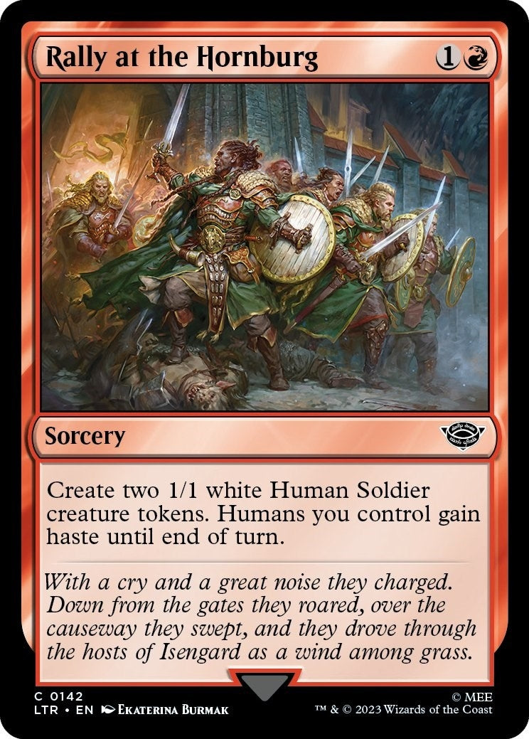 Image for Rally at the Hornburg (142) [Universes Beyond: The Lord of the Rings: Tales of Middle-earth] - Magic: The Gathering