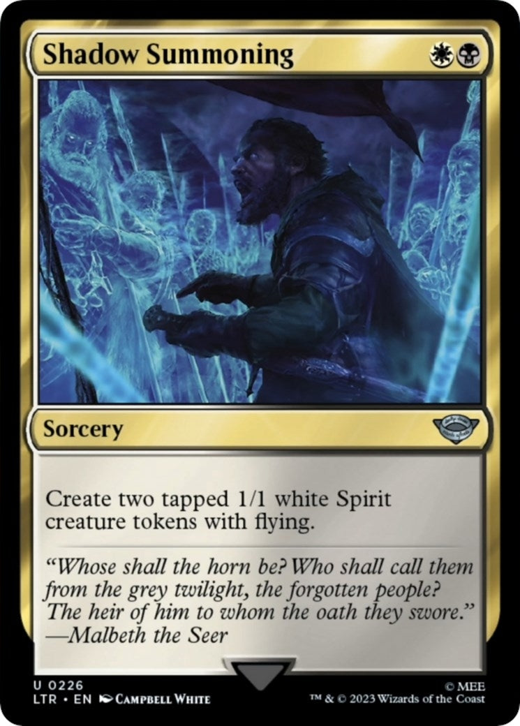 Image for Shadow Summoning (226) [Universes Beyond: The Lord of the Rings: Tales of Middle-earth] - Magic: The Gathering