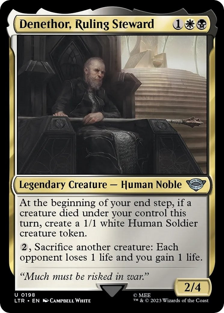 Image for Denethor, Ruling Steward (198) [Universes Beyond: The Lord of the Rings: Tales of Middle-earth] - Magic: The Gathering
