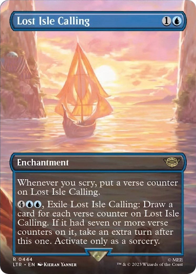 Image for Lost Isle Calling (Borderless) (444) [Universes Beyond: The Lord of the Rings: Tales of Middle-earth] - Magic: The Gathering