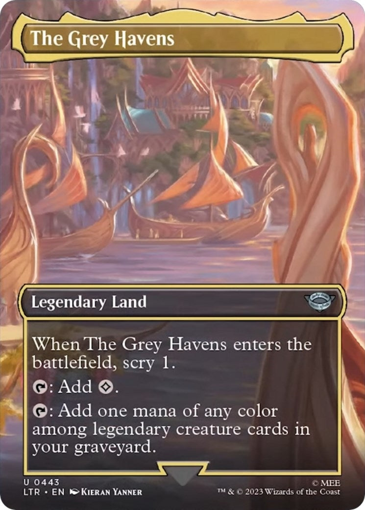Image for The Grey Havens (Borderless) (443) [Universes Beyond: The Lord of the Rings: Tales of Middle-earth] - Magic: The Gathering