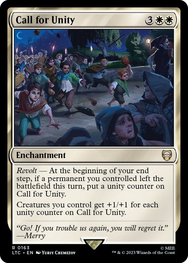Image for Call for Unity (163) [The Lord of the Rings: Tales of Middle-earth] - Magic: The Gathering