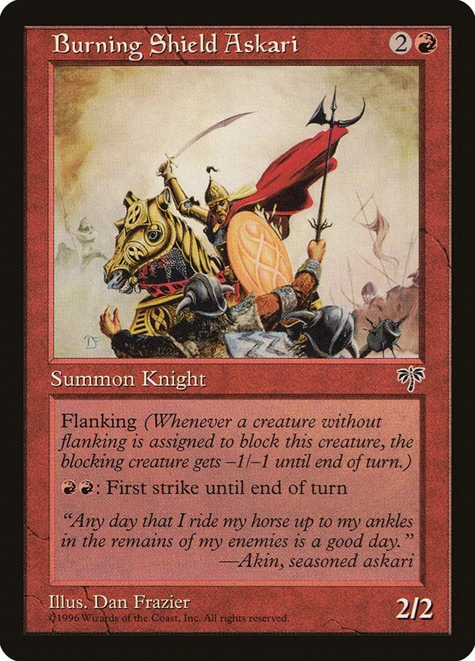 Image for Burning Shield Askari [Mirage] - Magic: The Gathering