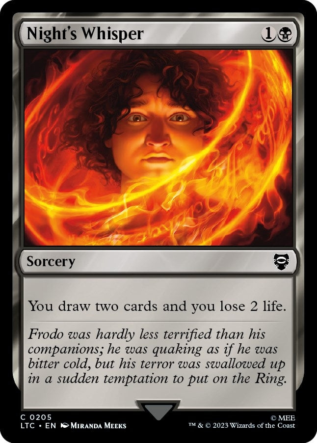 Image for Night's Whisper (205) [The Lord of the Rings: Tales of Middle-earth] - Magic: The Gathering