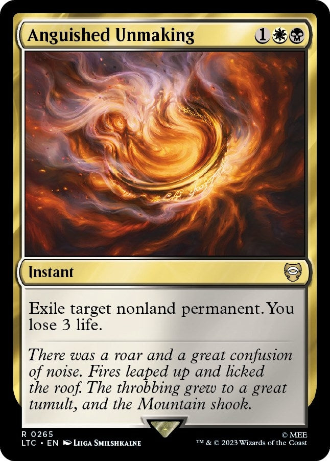 Image for Anguished Unmaking (265) [The Lord of the Rings: Tales of Middle-earth] - Magic: The Gathering