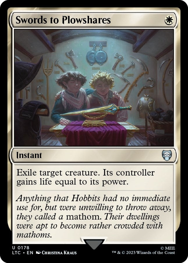 Image for Swords to Plowshares (178) [The Lord of the Rings: Tales of Middle-earth] - Magic: The Gathering