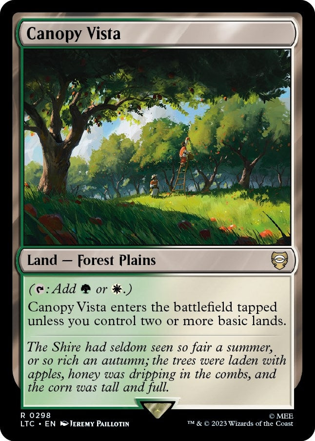 Image for Canopy Vista (298) [The Lord of the Rings: Tales of Middle-earth] - Magic: The Gathering