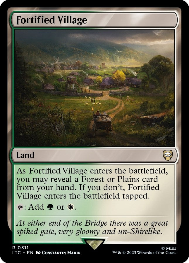 Image for Fortified Village (311) [The Lord of the Rings: Tales of Middle-earth] - Magic: The Gathering