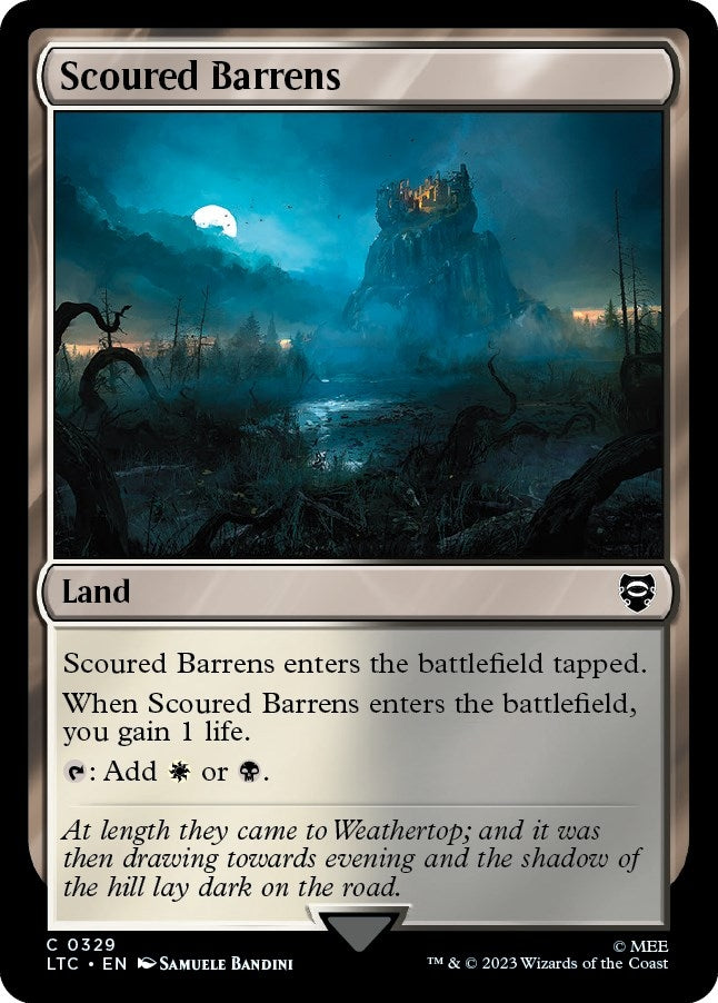 Image for Scoured Barrens (329) [The Lord of the Rings: Tales of Middle-earth] - Magic: The Gathering