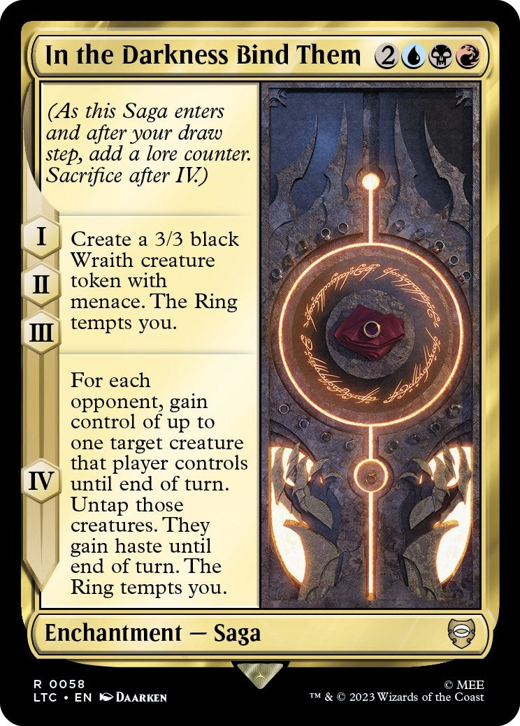 Image for In the Darkness Bind Them (58) [The Lord of the Rings: Tales of Middle-earth] - Magic: The Gathering