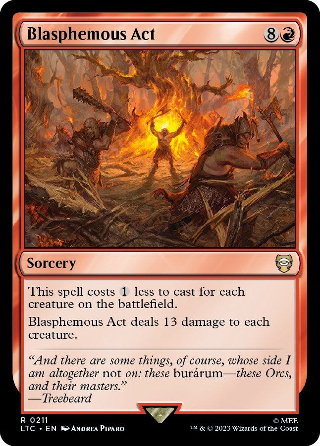 Image for Blasphemous Act (211) [The Lord of the Rings: Tales of Middle-earth] - Magic: The Gathering