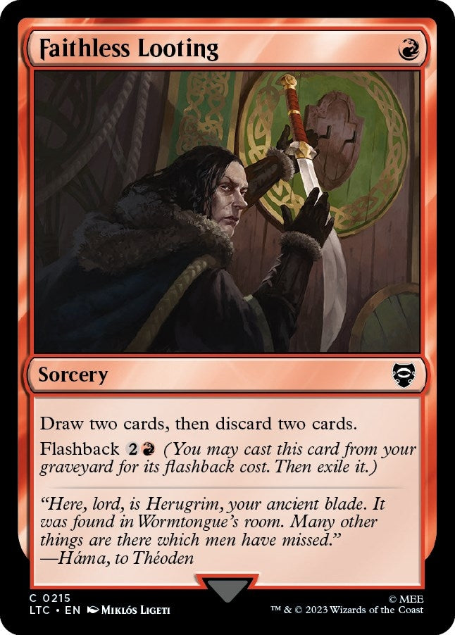 Image for Faithless Looting (215) [The Lord of the Rings: Tales of Middle-earth] - Magic: The Gathering