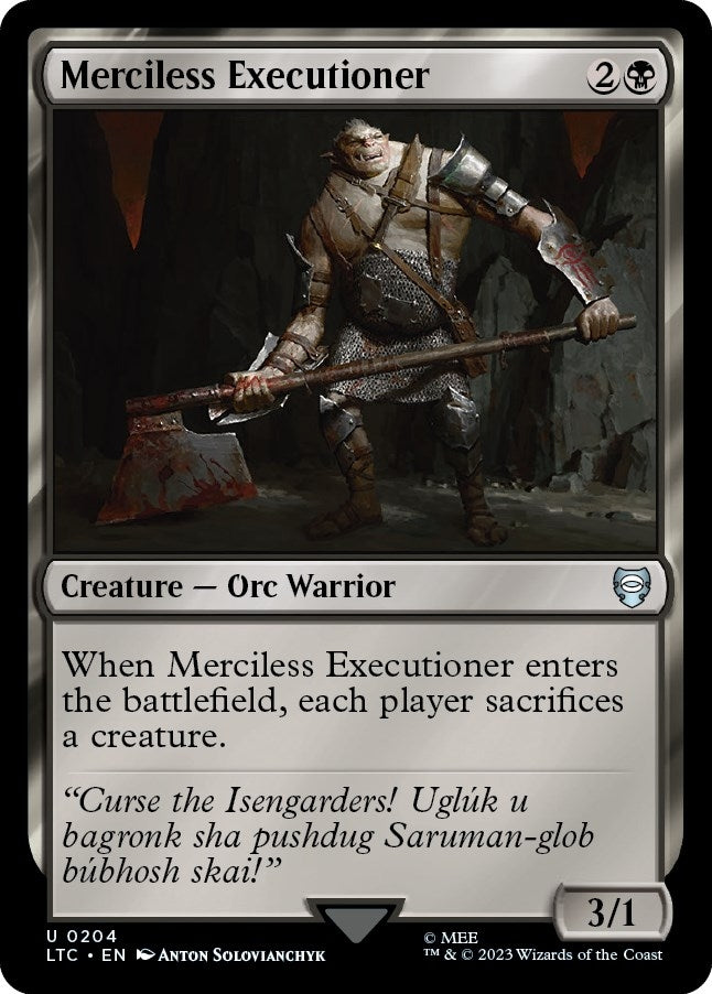 Image for Merciless Executioner (204) [The Lord of the Rings: Tales of Middle-earth] - Magic: The Gathering