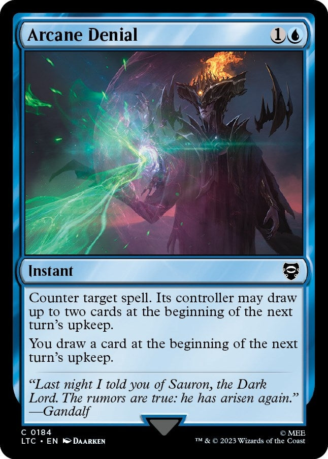 Image for Arcane Denial (184) [The Lord of the Rings: Tales of Middle-earth] - Magic: The Gathering