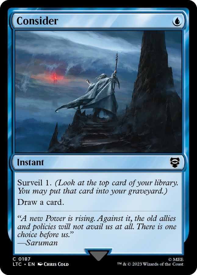 Image for Consider (187) [The Lord of the Rings: Tales of Middle-earth] - Magic: The Gathering