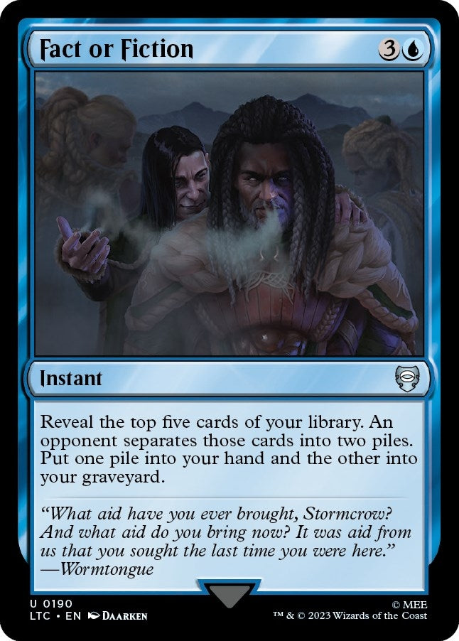 Image for Fact or Fiction (190) [The Lord of the Rings: Tales of Middle-earth] - Magic: The Gathering