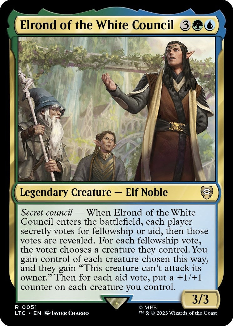 Image for Elrond of the White Council (51) [The Lord of the Rings: Tales of Middle-earth] - Magic: The Gathering