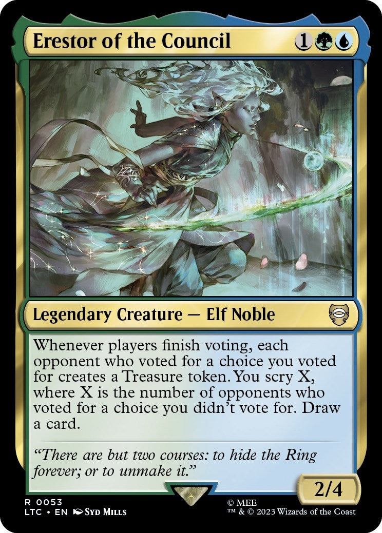 Image for Erestor of the Council (53) [The Lord of the Rings: Tales of Middle-earth] - Magic: The Gathering