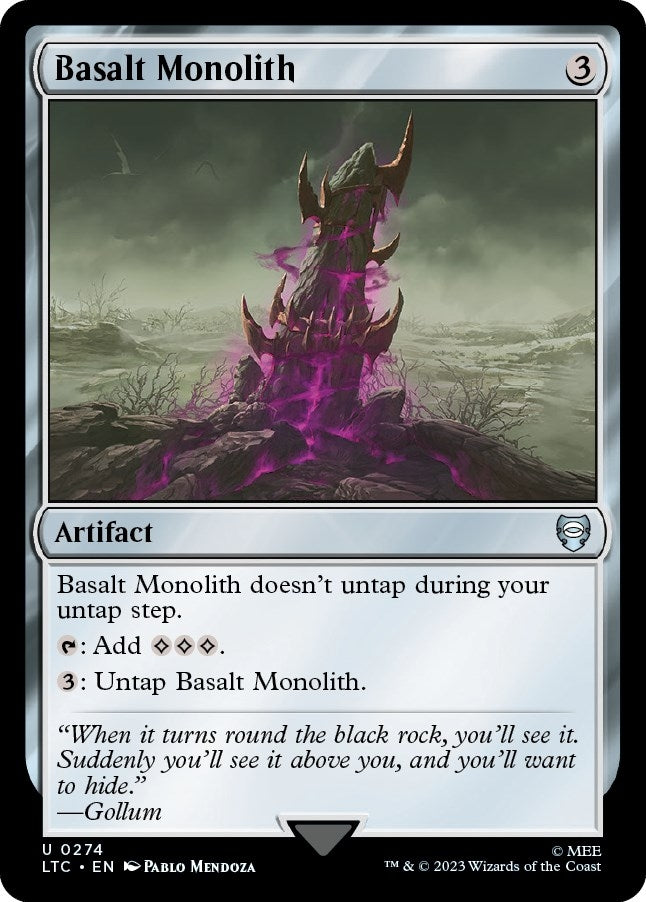 Image for Basalt Monolith (274) [The Lord of the Rings: Tales of Middle-earth] - Magic: The Gathering