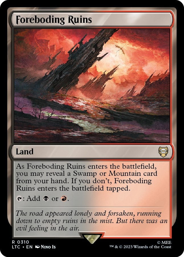 Image for Foreboding Ruins (310) [The Lord of the Rings: Tales of Middle-earth] - Magic: The Gathering