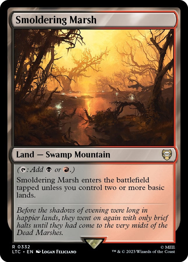 Image for Smoldering Marsh (332) [The Lord of the Rings: Tales of Middle-earth] - Magic: The Gathering