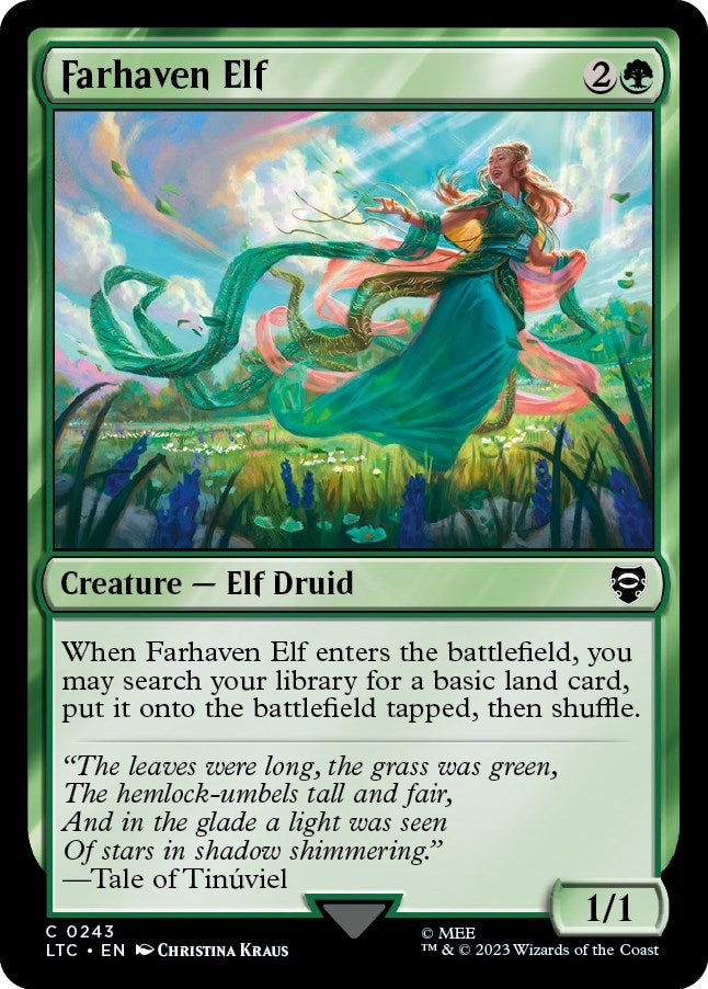 Image for Farhaven Elf (243) [The Lord of the Rings: Tales of Middle-earth] - Magic: The Gathering
