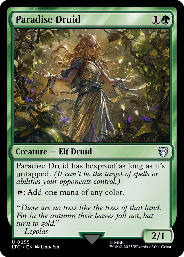 Paradise Druid (255) [Commander: The Lord of the Rings: Tales of Middle-earth]