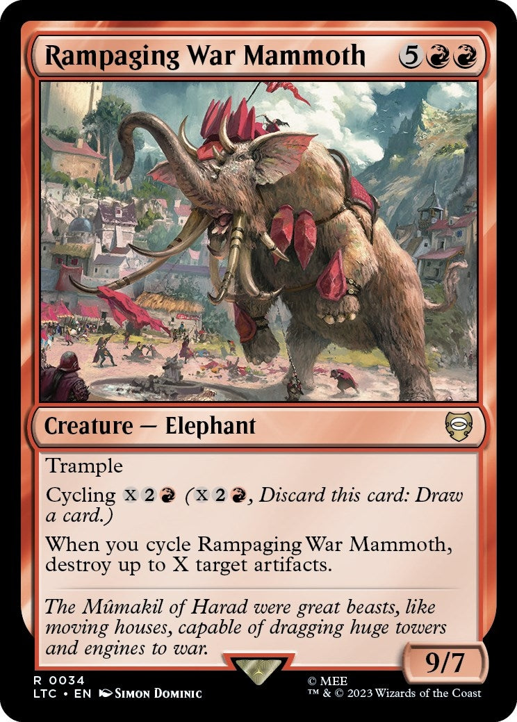 Image for Rampaging War Mammoth (34) [The Lord of the Rings: Tales of Middle-earth] - Magic: The Gathering