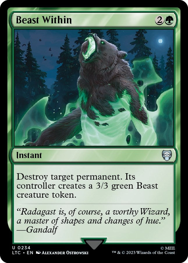 Image for Beast Within (234) [The Lord of the Rings: Tales of Middle-earth] - Magic: The Gathering