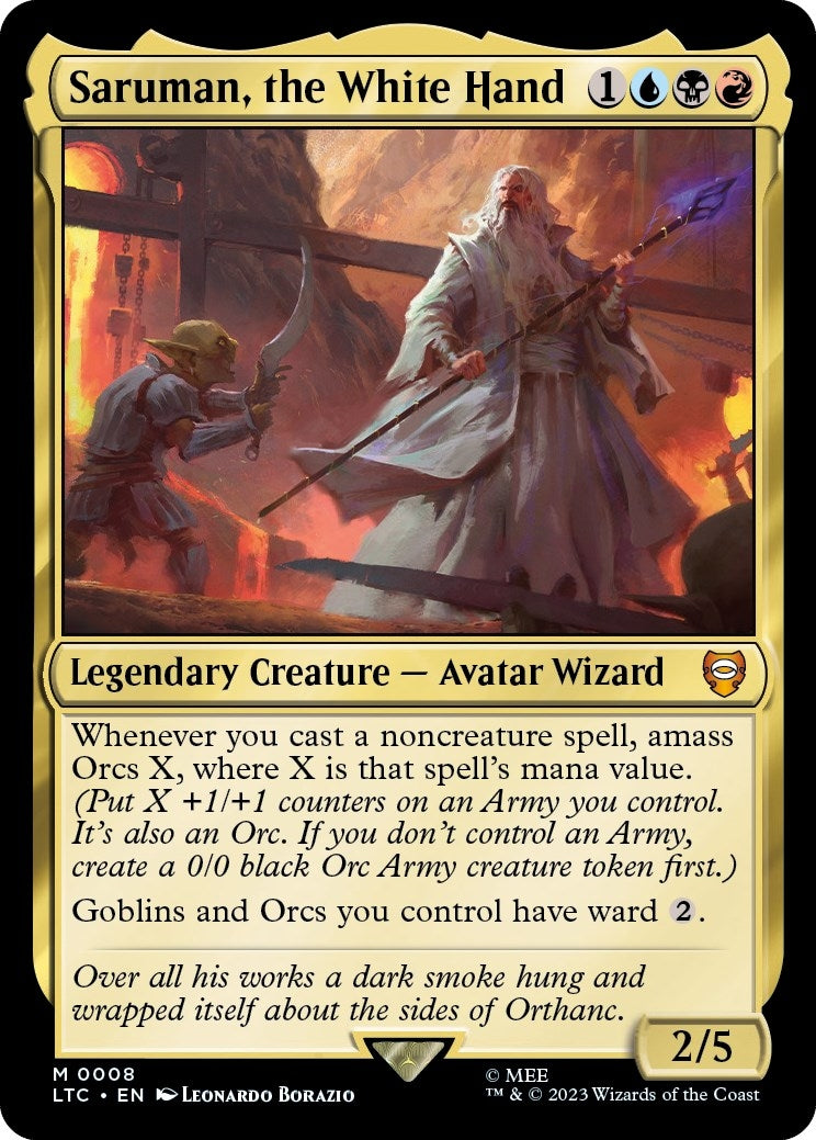Image for Saruman, the White Hand (8) [The Lord of the Rings: Tales of Middle-earth] - Magic: The Gathering