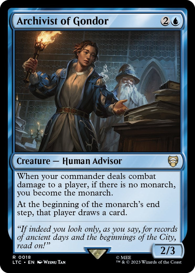 Image for Archivist of Gondor (18) [The Lord of the Rings: Tales of Middle-earth] - Magic: The Gathering