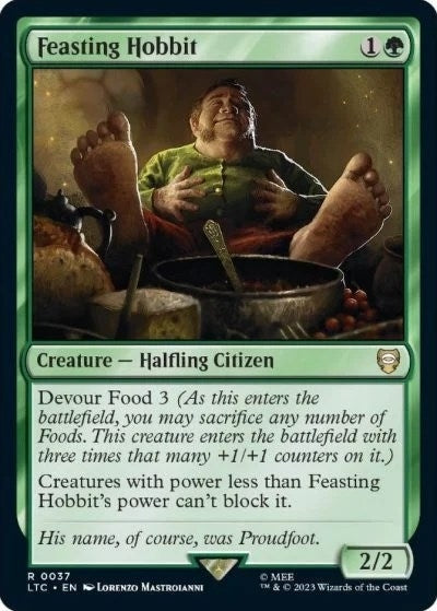 Image for Feasting Hobbit (37) [The Lord of the Rings: Tales of Middle-earth] - Magic: The Gathering