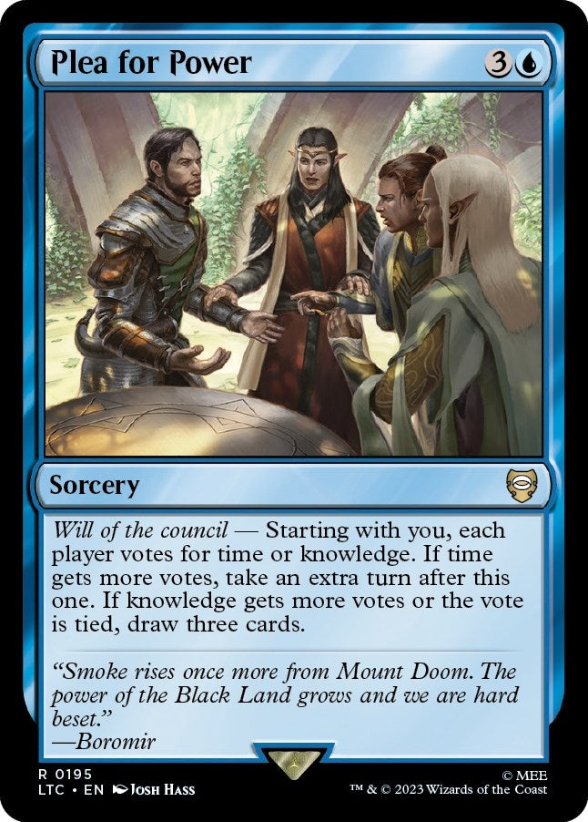 Image for Plea for Power (195) [The Lord of the Rings: Tales of Middle-earth] - Magic: The Gathering