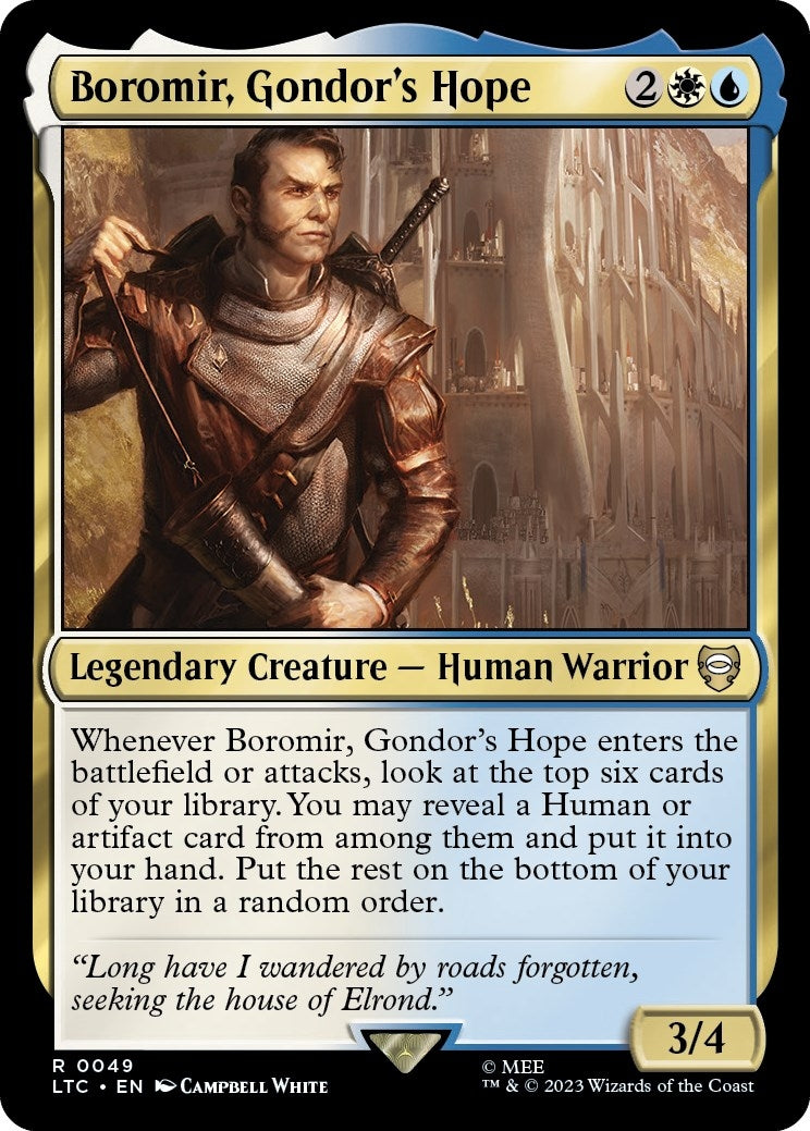 Image for Boromir, Gondor's Hope (49) [The Lord of the Rings: Tales of Middle-earth] - Magic: The Gathering