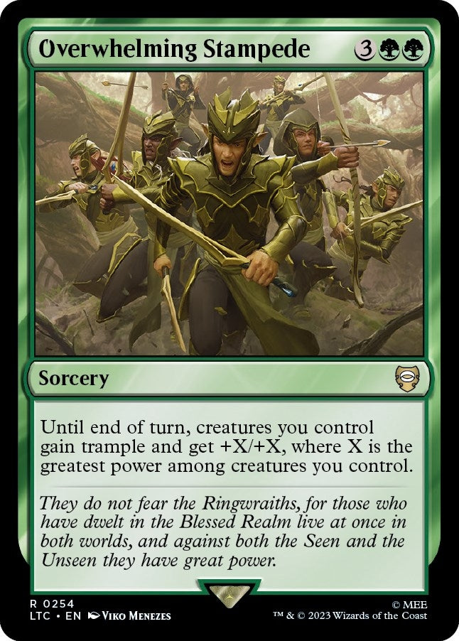 Image for Overwhelming Stampede (254) [The Lord of the Rings: Tales of Middle-earth] - Magic: The Gathering