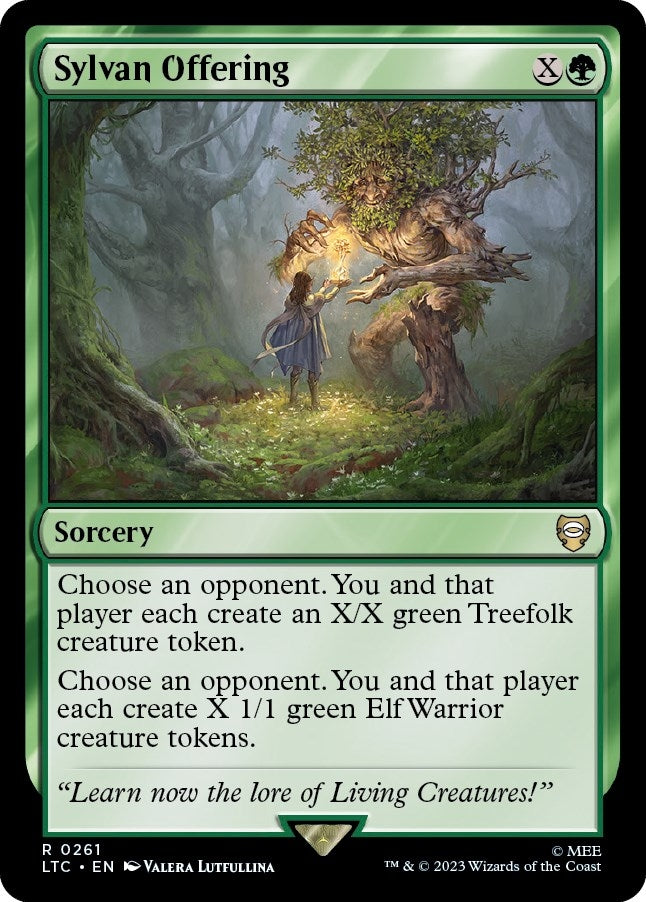 Image for Sylvan Offering (261) [The Lord of the Rings: Tales of Middle-earth] - Magic: The Gathering