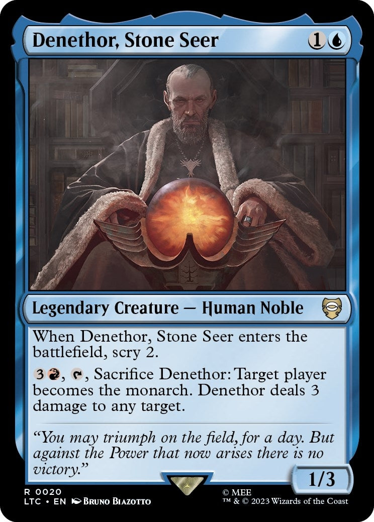 Image for Denethor, Stone Seer (20) [The Lord of the Rings: Tales of Middle-earth] - Magic: The Gathering