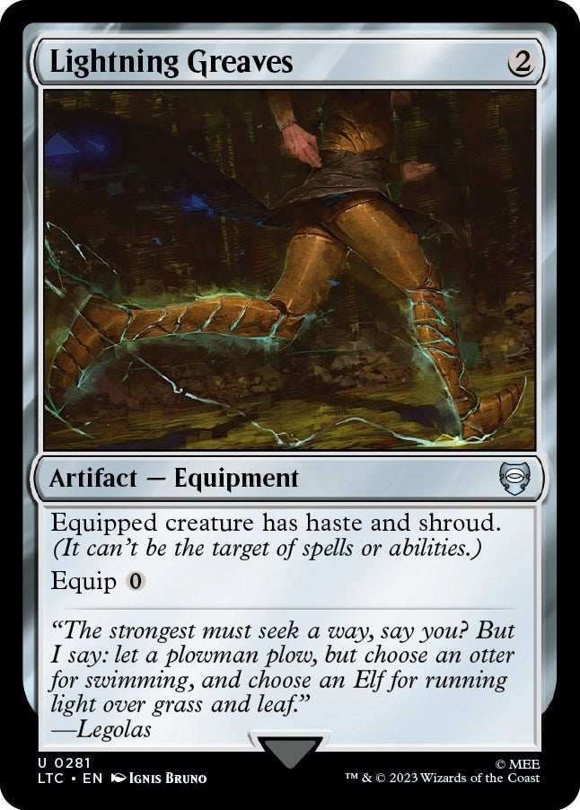 Image for Lightning Greaves (281) [The Lord of the Rings: Tales of Middle-earth] - Magic: The Gathering