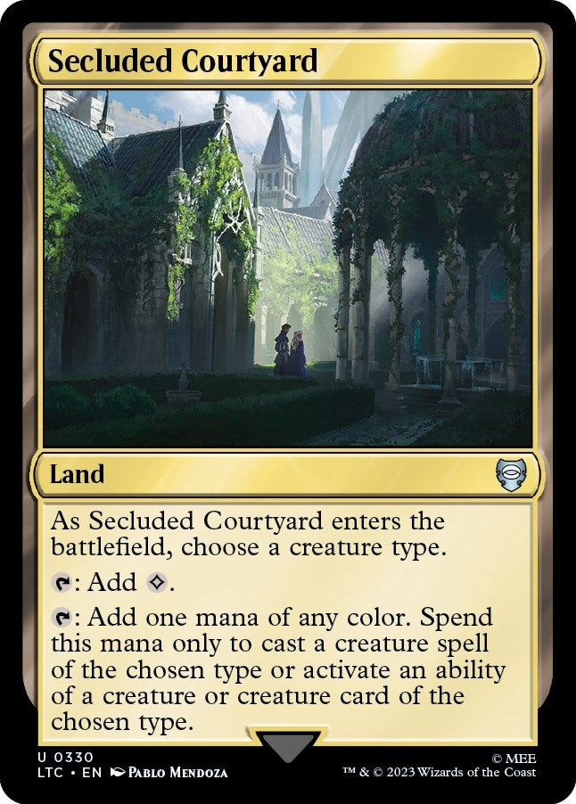 Image for Secluded Courtyard (330) [The Lord of the Rings: Tales of Middle-earth] - Magic: The Gathering