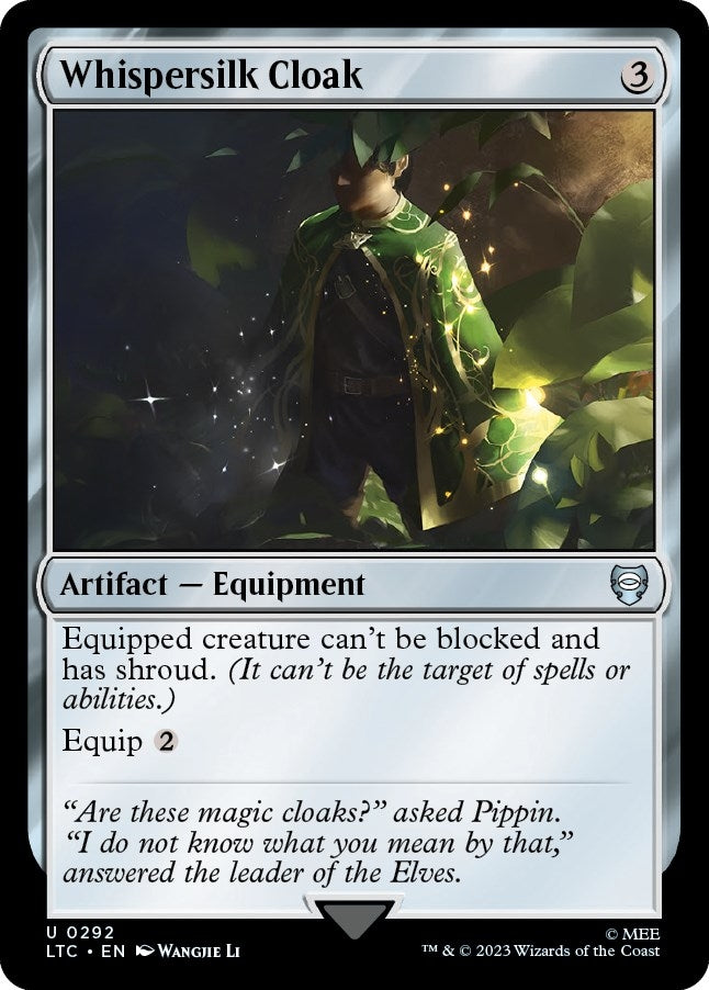 Image for Whispersilk Cloak (292) [The Lord of the Rings: Tales of Middle-earth] - Magic: The Gathering