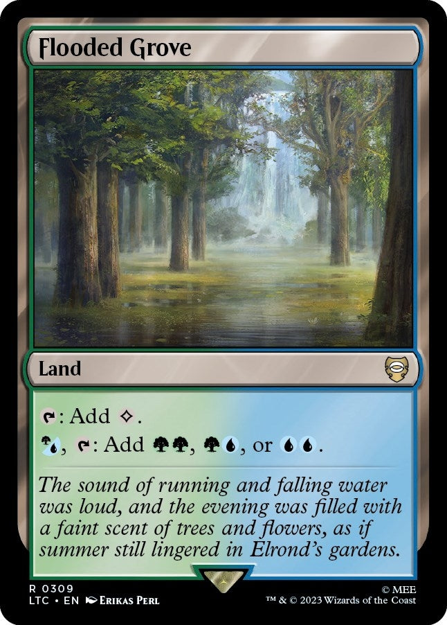 Flooded Grove (309) [Commander: The Lord of the Rings: Tales of Middle-earth]