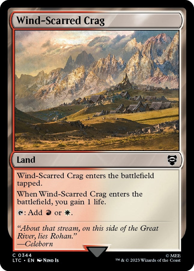 Image for Wind-Scarred Crag (344) [The Lord of the Rings: Tales of Middle-earth] - Magic: The Gathering