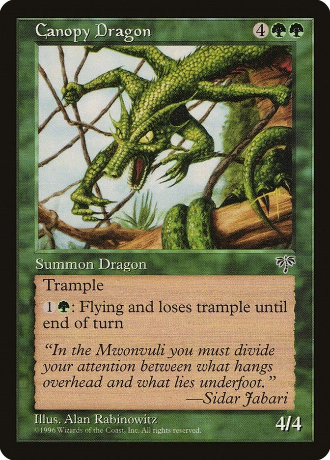 Image for Canopy Dragon [Mirage] - Magic: The Gathering