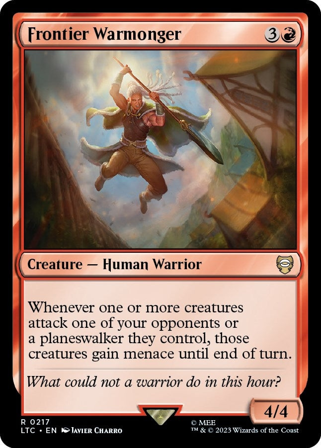 Image for Frontier Warmonger (217) [The Lord of the Rings: Tales of Middle-earth] - Magic: The Gathering
