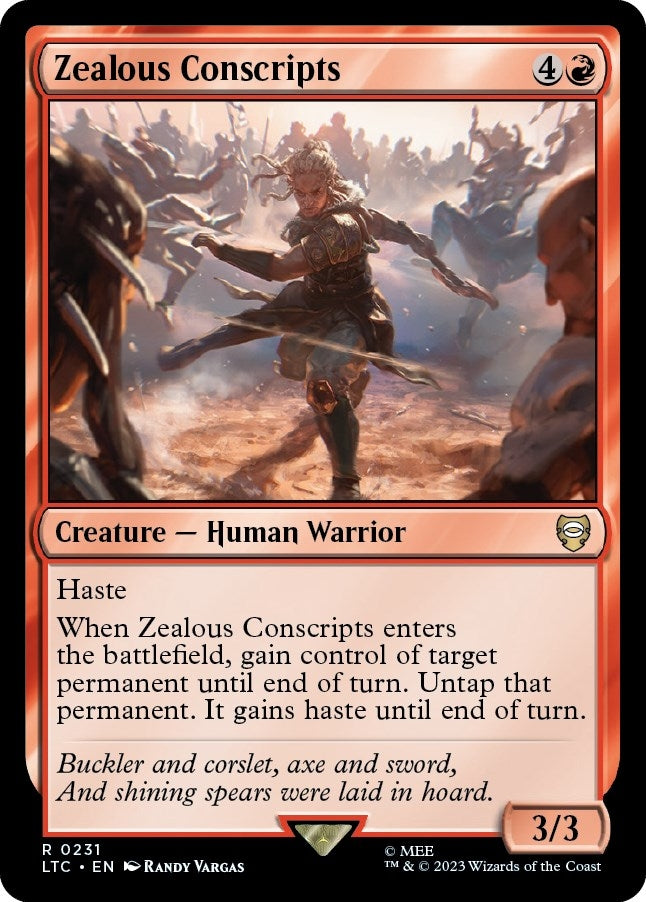 Image for Zealous Conscripts (231) [The Lord of the Rings: Tales of Middle-earth] - Magic: The Gathering