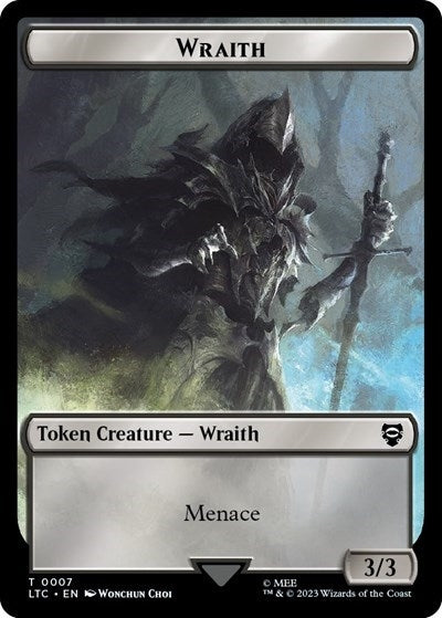 Image for Wraith // Goblin Double-Sided Token (7 // 8) [The Lord of the Rings: Tales of Middle-earth] - Magic: The Gathering