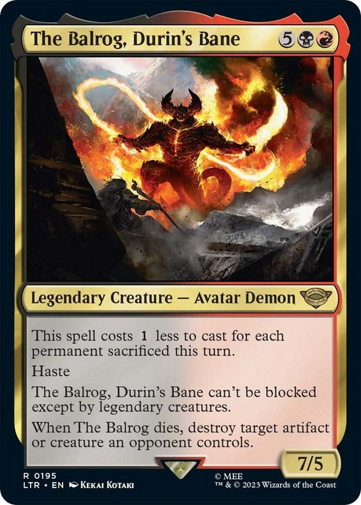 Image for The Balrog, Durin's Bane (195) [Universes Beyond: The Lord of the Rings: Tales of Middle-earth] - Magic: The Gathering