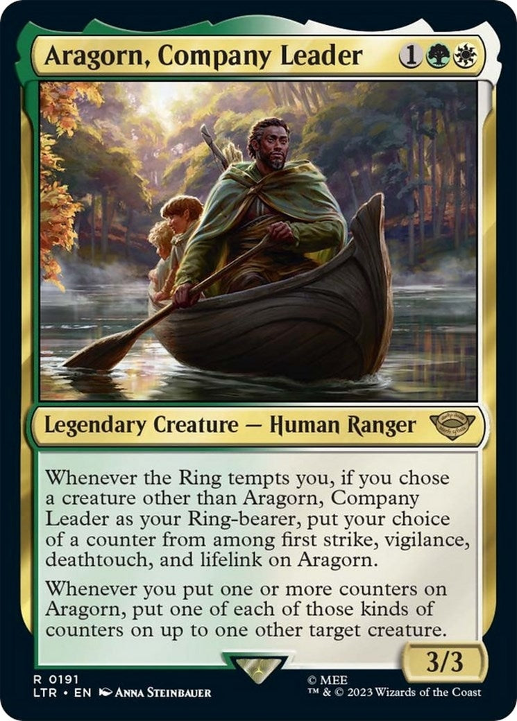 Image for Aragorn, Company Leader (191) [Universes Beyond: The Lord of the Rings: Tales of Middle-earth] - Magic: The Gathering