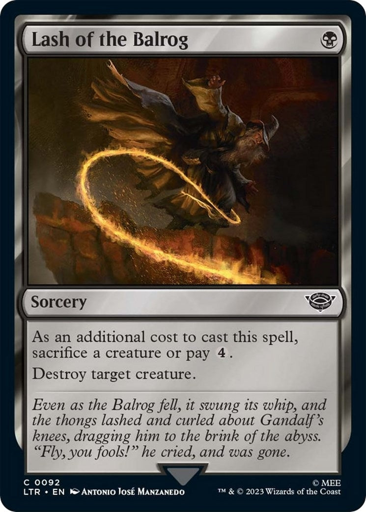Image for Lash of the Balrog (92) [Universes Beyond: The Lord of the Rings: Tales of Middle-earth] - Magic: The Gathering